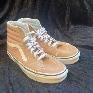 VANS Sk8 High Rose Dawn High Top skateboard Sneakers size 8.5 Women’s rose gold